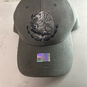 Gray Embroidered Cap